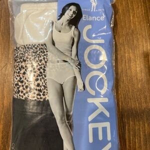 Jockey Women's 3-Pack Underwear Set - White, Leopard, Black